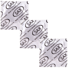 Sax Black Straight Shafted Smooth Latex Condoms 144 Pack - - Condoms