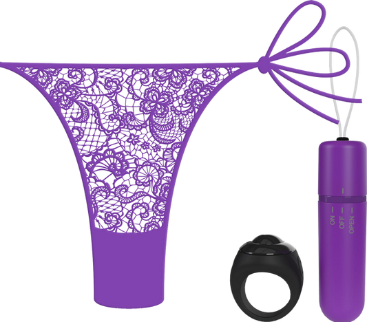 Screaming O Vibrating Panty Set With Remote Ring 4t High Pitch Treble - - Remote Control Vibrators