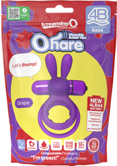 Screaming O Ohare 4B Low Pitch Bass Mens Vibrating Cock Ring - - Vibrating Cock Rings