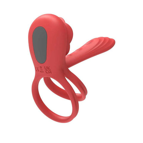 Adam & Eve VIBRATING ROSE GIRTH ENHANCER Cock Ring - Vibrating Cock Rings