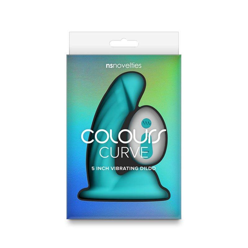 NS Novelties Colours Curve 5 Inch Vibrating Dildo with Wireless Remote - - Vibrating Dildos
