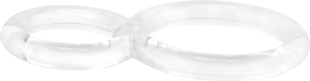 Screaming O Ofinity Elasto Stretchy Silicone Mens Cock Ring with Dual Ring - Stretchy Cock Rings
