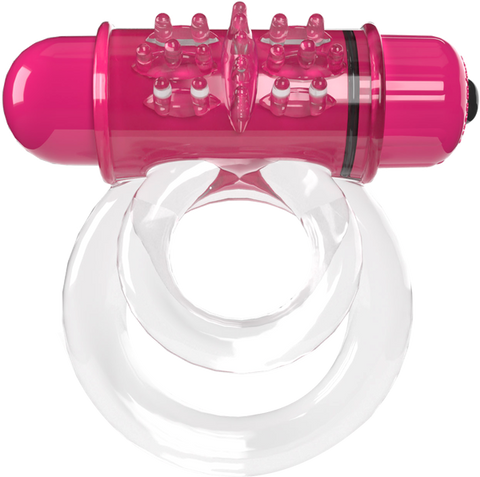 Screaming O Double O 6 Low Pitch Bass Vibrating Cock Ring Strawberry - Vibrating Cock Rings