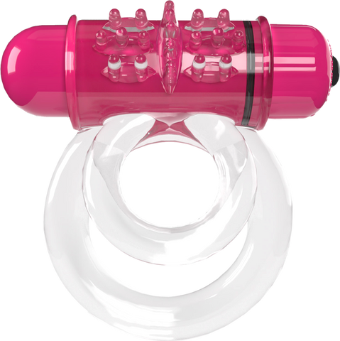 Screaming O Double O 6 4T High Pitch Treble Vibrating Dick Ring Strawberry - Vibrating Cock Rings