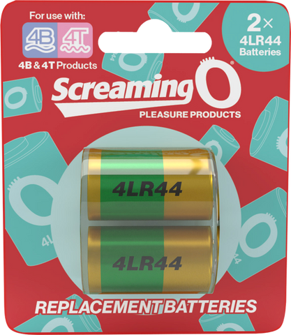 Screaming O 4LR44 Replacement Battery Extended Power for Bullet Vibrators - Vibrator Accessories