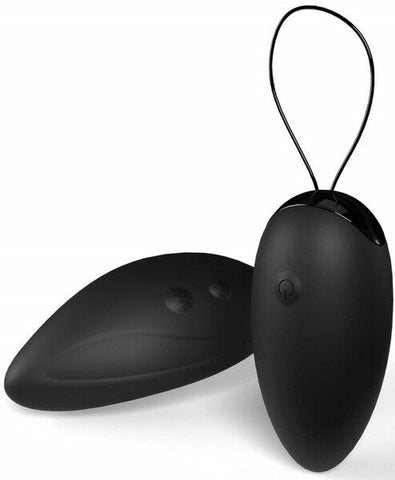 Screaming O Premium Dual Vibe Remote & Love Egg Black Dual Component Vibrator - Love Eggs and Kegel Exercisers