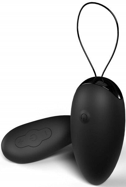 Screaming O Premium Remote Control Rechargeable Love Egg Black Vibrator - - Love Eggs and Kegel Exercisers