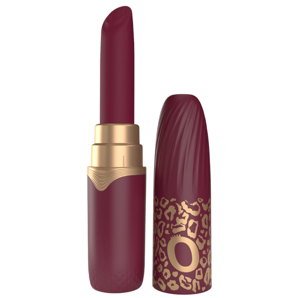 Screaming O Premium 10 Function Lipstick Vibrator Merlot Discreet Travel - - Clit Ticklers and Pulsators