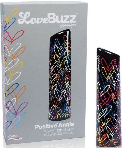 Charged LoveBuzz Positive Angle 10 Function Bullet Vibrator - - Bullet Vibrators