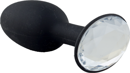 Seven Creations Crystal Amulet Silicone Butt Plug Small with Flared Base - Butt Plugs