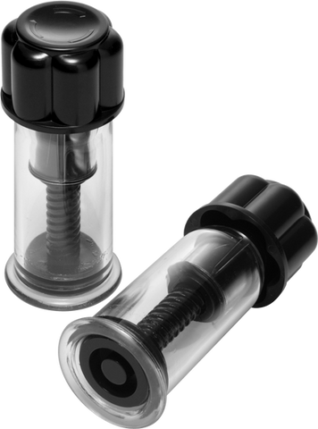 Master Series Black Maxxx Powerful Twist Nipple Suckers - Nipple and Clit Clamps
