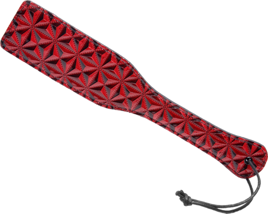 XR Brands Master Series Crimson Tied Steel Enforced Bondage Spanking Paddle - - Paddles And Slappers