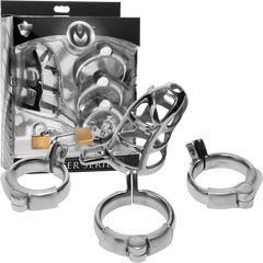 Master Series Stainless Steel Male Chastity Cock Cage - - Male Chastity