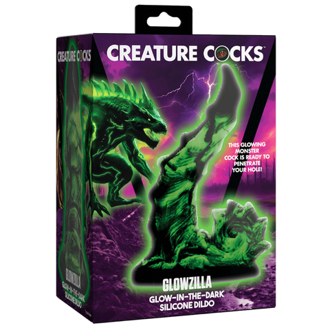 Creature Cocks Glowzilla Glow In the Dark Fantasy Silicone Dildo - Realistic Dildos
