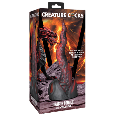 Creature Cocks Dragon Tongue Realistic Fantasy Silicone Dildo - Realistic Dildos