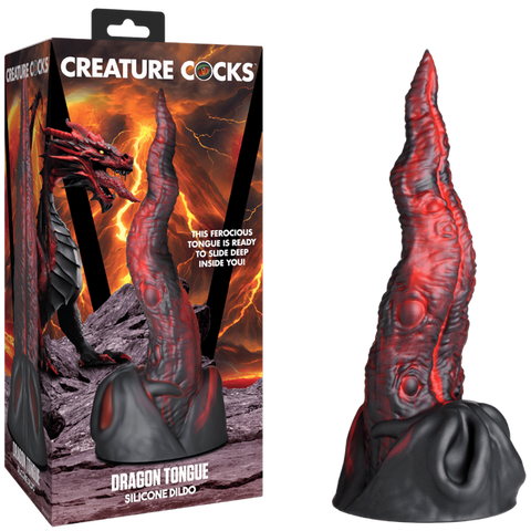 Creature Cocks Dragon Tongue Realistic Fantasy Silicone Dildo - Realistic Dildos