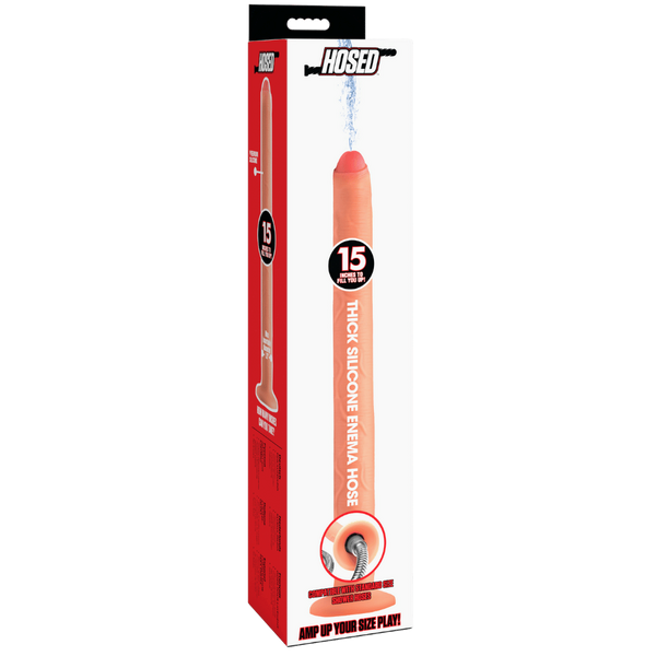 XR Brands Thick Silicone Enema Hose 15 Inch - - Enemas and Douches