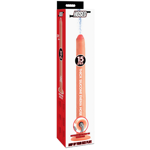 XR Brands Thick Silicone Enema Hose 15 Inch - Enemas and Douches