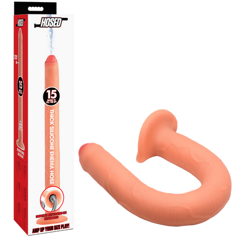 XR Brands Thick Silicone Enema Hose 15 Inch - Enemas and Douches