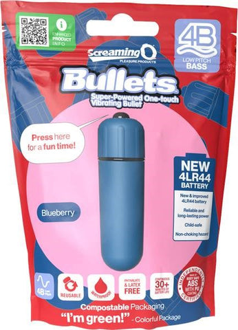 Screaming O 4B Low Pitch Bass Waterproof Bullet Vibrator Deep Resonance - Bullet Vibrators