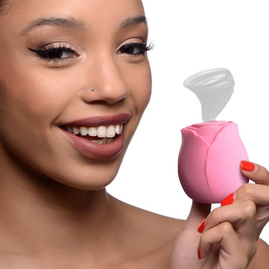XR Brands The Rose Lovers Clitoral Vibrator Gift Box - - Clit Ticklers and Pulsators
