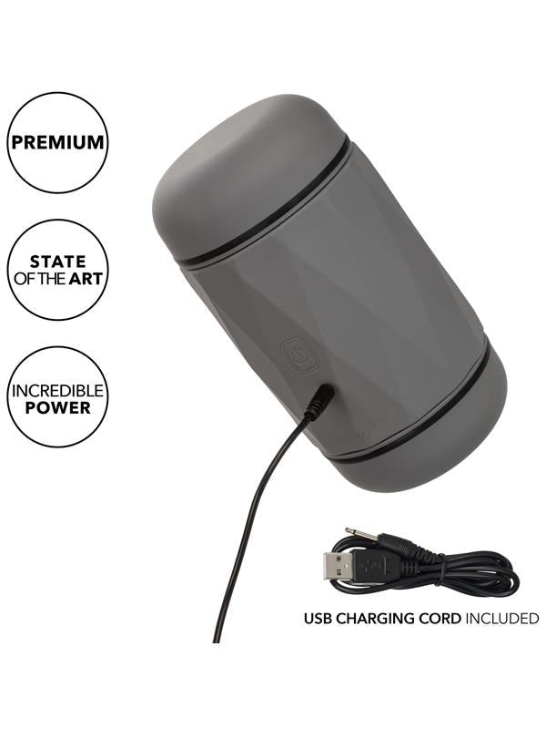 California Exotics Milk Master Vibro Squeeze Pussy Stroker with Pressure Control - Masturbators and Strokers