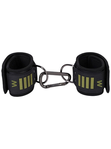 Doc Johnson Fort Troff Tactical Wrist Cuffs Black Green Velcro Bondage Restraints - Cuffs And Restraints