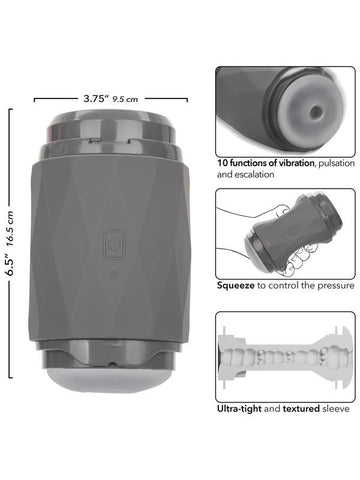 California Exotics Milk Master Vibro Squeeze Male Stroker with Pressure Control - Masturbators and Strokers
