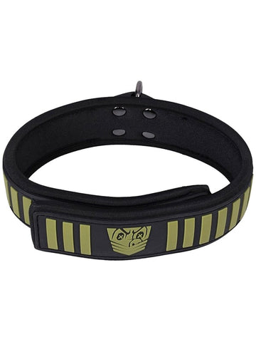 Doc Johnson Fort Troff Tactical Bondage Collar & Leash with Velcro Tech - Collars and Leads