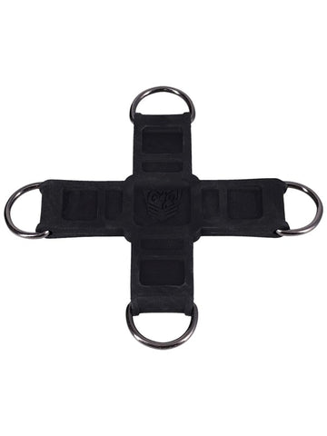 Doc Johnson Fort Troff Tactical BDSM Hogtie Black Steel D Ring Restraint - Cuffs And Restraints