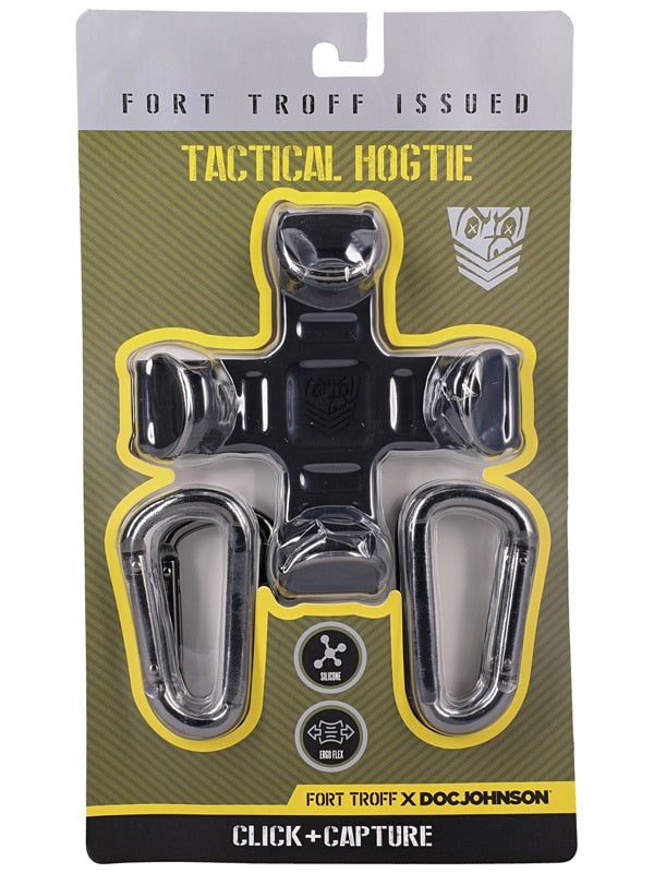 Doc Johnson Fort Troff Tactical BDSM Hogtie Black Steel D Ring Restraint - Cuffs And Restraints