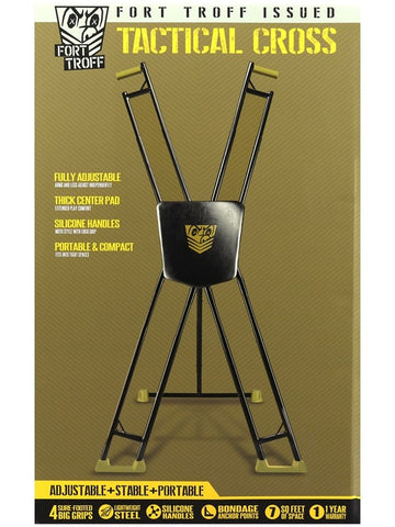 Doc Johnson Fort Troff Fetish Play Tactical Cross Adjustable Bondage Frame - Spreaders and Hangers