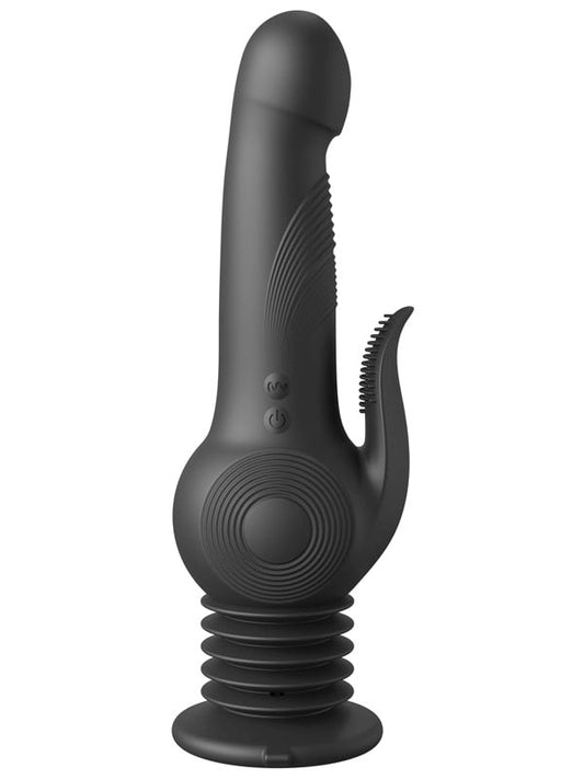 Pipedream Products Fetish Fantasy Series Pogo Thruster Vibrating Dildo Black - - Vibrating Dildos
