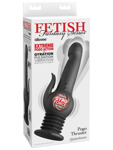 Pipedream Products Fetish Fantasy Series Pogo Thruster Vibrating Dildo Black - Vibrating Dildos