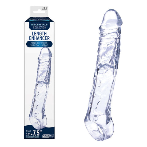 NANMA Corporation Excellent Power Ice Crystals Length Enhancer Penis Extension - Penis Sleeves and Extenders