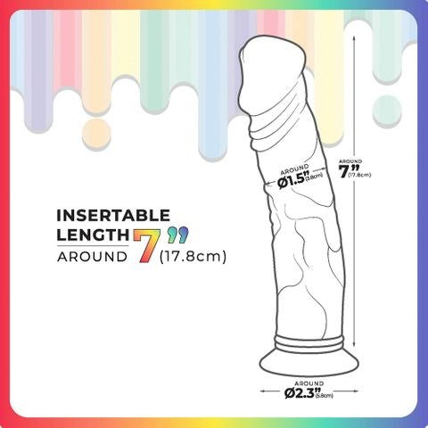 NANMA Corporation Excellent Power Jellido Clear Coloured 18 cm Realistic Jelly Dildo - Realistic Dildos