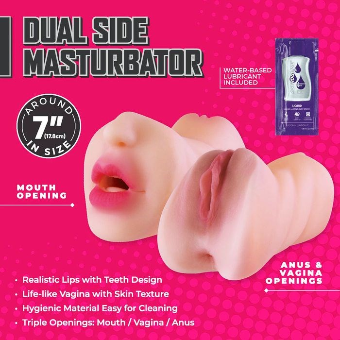 NANMA Corporation Excellent Power Moist and Surge Double Ended Mens Masturbator Flesh - - Realistic Butts And Vaginas