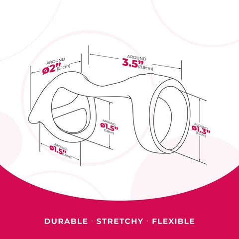 NANMA Corporation Excellent Power Strap The Balls Silicone Cock Strap Ball Stretcher - Ball and Cock Toys