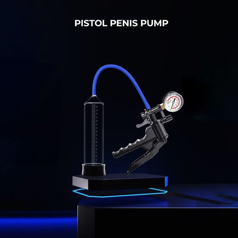 Shots Toys LuvPump ProXtra Professional Penis Pump with Pressure Gauge Clear - Penis Pumps And Stretchers