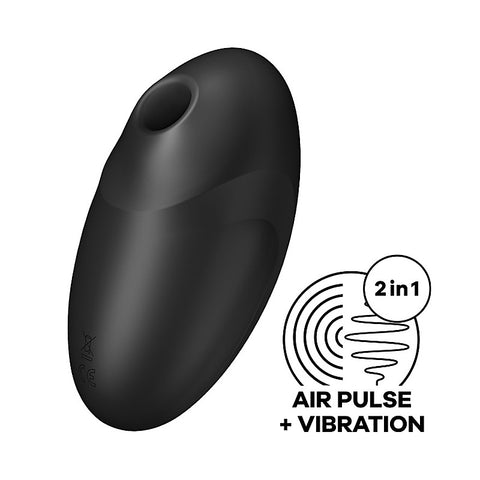 Vulva Lover 3 Black Air Pulse Clitoral Vibrator by Satisfyer - Clit Ticklers and Pulsators