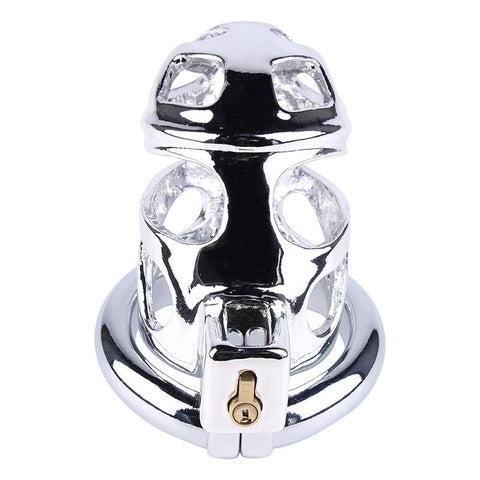 BDStyle Lock Love Male Chastity Cock Cage with Dual Ring System - Male Chastity
