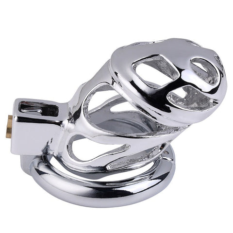 BDStyle Lock Love Male Chastity Cock Cage with Dual Ring System - Male Chastity