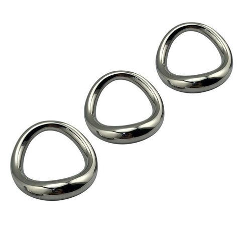 BDStyle Stainless Steel Magnetic Curved Cock Ring with Magnetic Closure - Steel Cock Rings