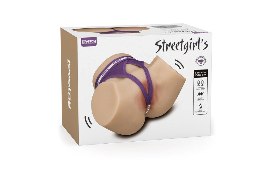 Lovetoy Streetgirls Susan Dual Motor Pulse Masturbator with Dual Penetration - - Realistic Butts And Vaginas