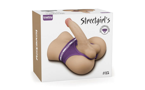 Lovetoy Streetgirls #15 Steven Realistic Male Butt With Bendable Dildo & Balls - - Masturbators and Strokers