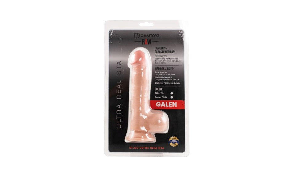 RAW Raw Galen Ultra Realistic Double Layered Dildo with Dual Layer Design - - Realistic Dildos