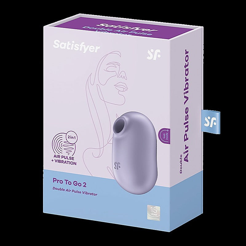 Pro To Go 2 Air Pulse Clitoral Massager By Satisfyer - Clit Ticklers and Pulsators