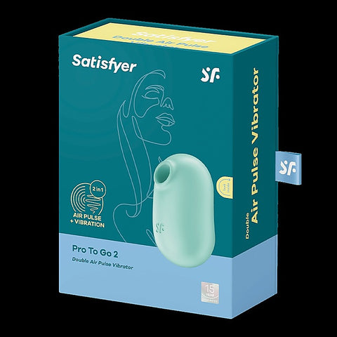 Pro To Go 2 Air Pulse Clitoral Massager By Satisfyer - Clit Ticklers and Pulsators