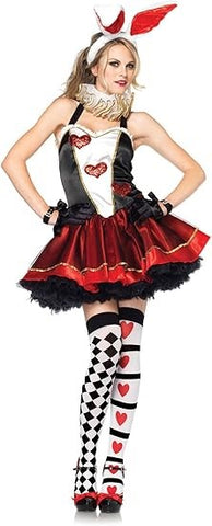 Leg Avenue Womens Tea Party Bunny Costume Set Roleplay Outfit - Fancy Dress Ups