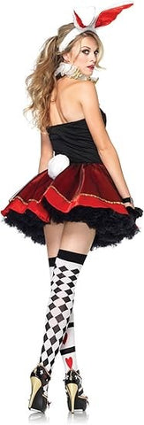 Leg Avenue Womens Tea Party Bunny Costume Set Roleplay Outfit - Fancy Dress Ups